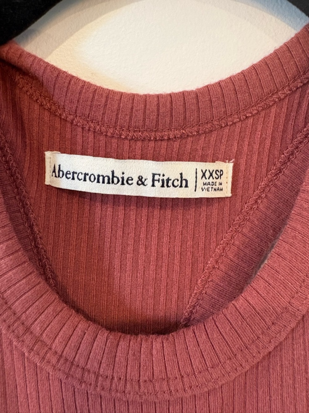 Abercrombie & Fitch Dusty Rose Ribbed Tank Maxi Dress - Picture 3 of 5